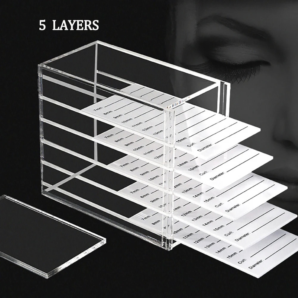 Lash Tray Organizer - Caixa de armazenamento de extensões de