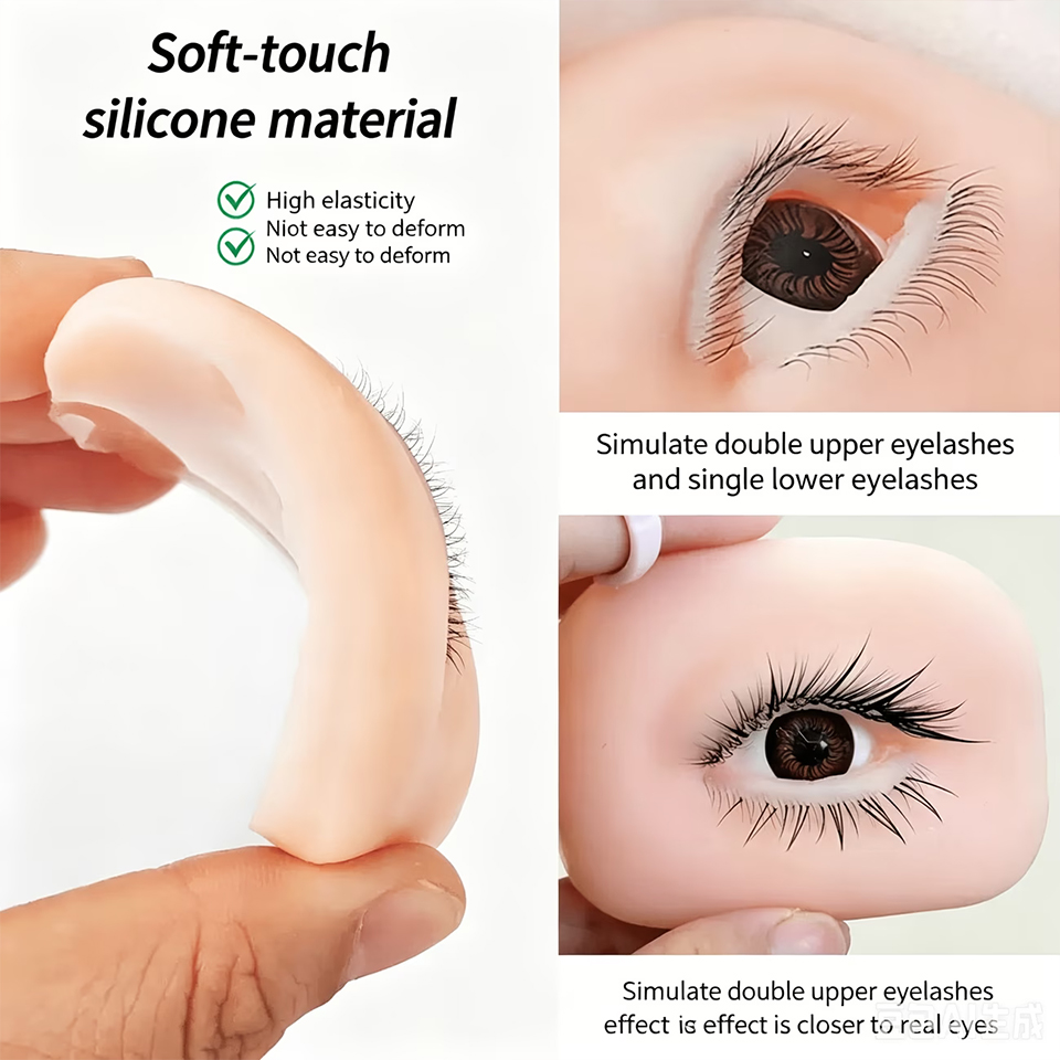 Eyelash Extension Doll Eye - Modelo de Olhos de Silicone Simulado
