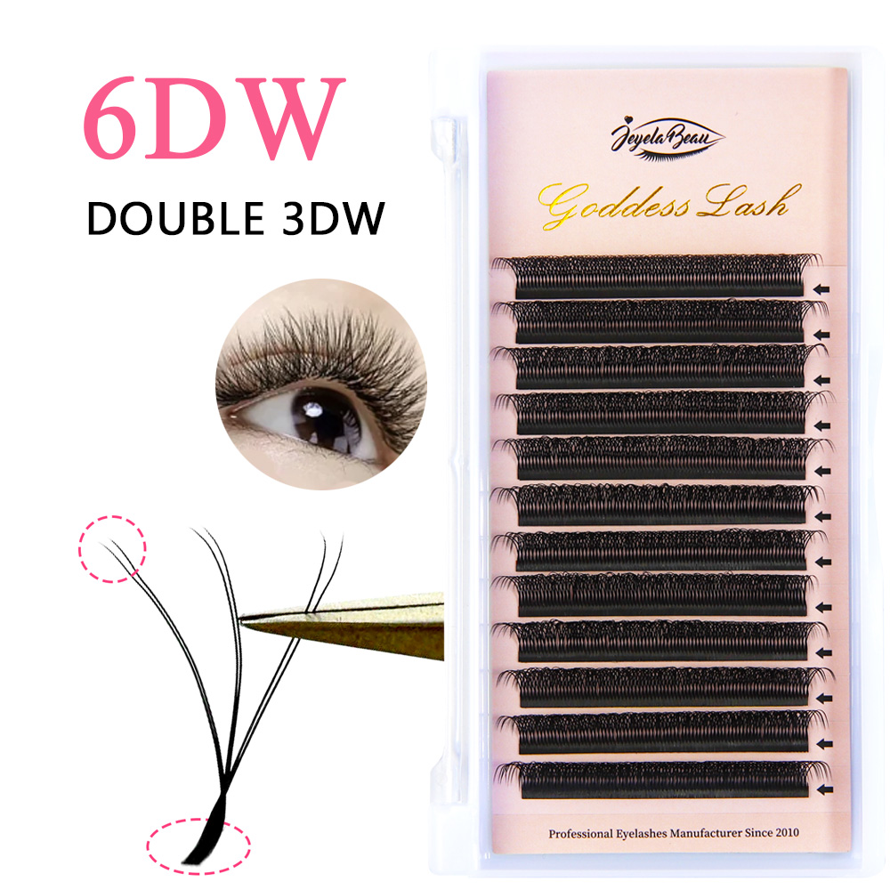 Eyelash Extension Double Volume - Extensão de Cílios Goddess Double 3D/4D/6D/8D
