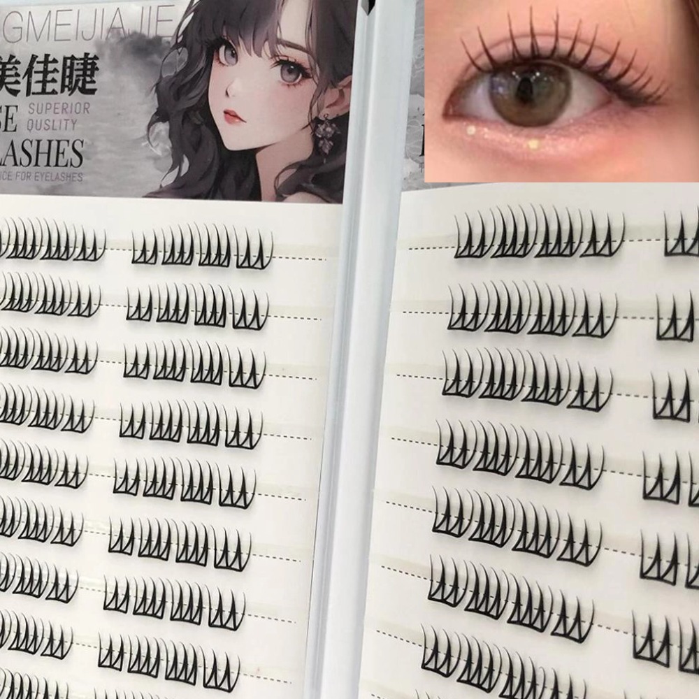 Eyelash Extension Korean - U forma sem cola cílios postiços