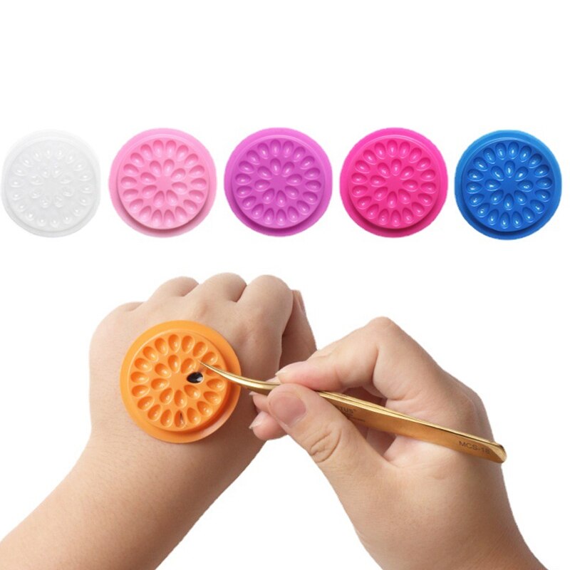 Lash Tray Organizer - 100 pçs suporte de cola de