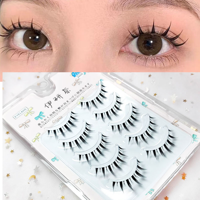 Eyelash Extension Japanese Style - Cílios postiços curtos finos para mulheres,