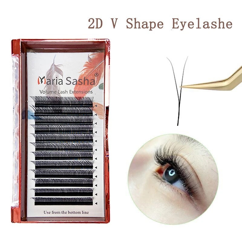 Eyelash Extension For Asian Eyes - Maria 2d y forma cílios mão