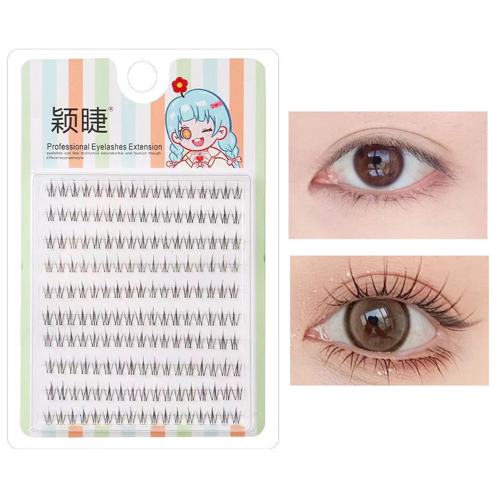 Cílios individuais finos, cíli - Eyelash Extension Korean avaliação e preço