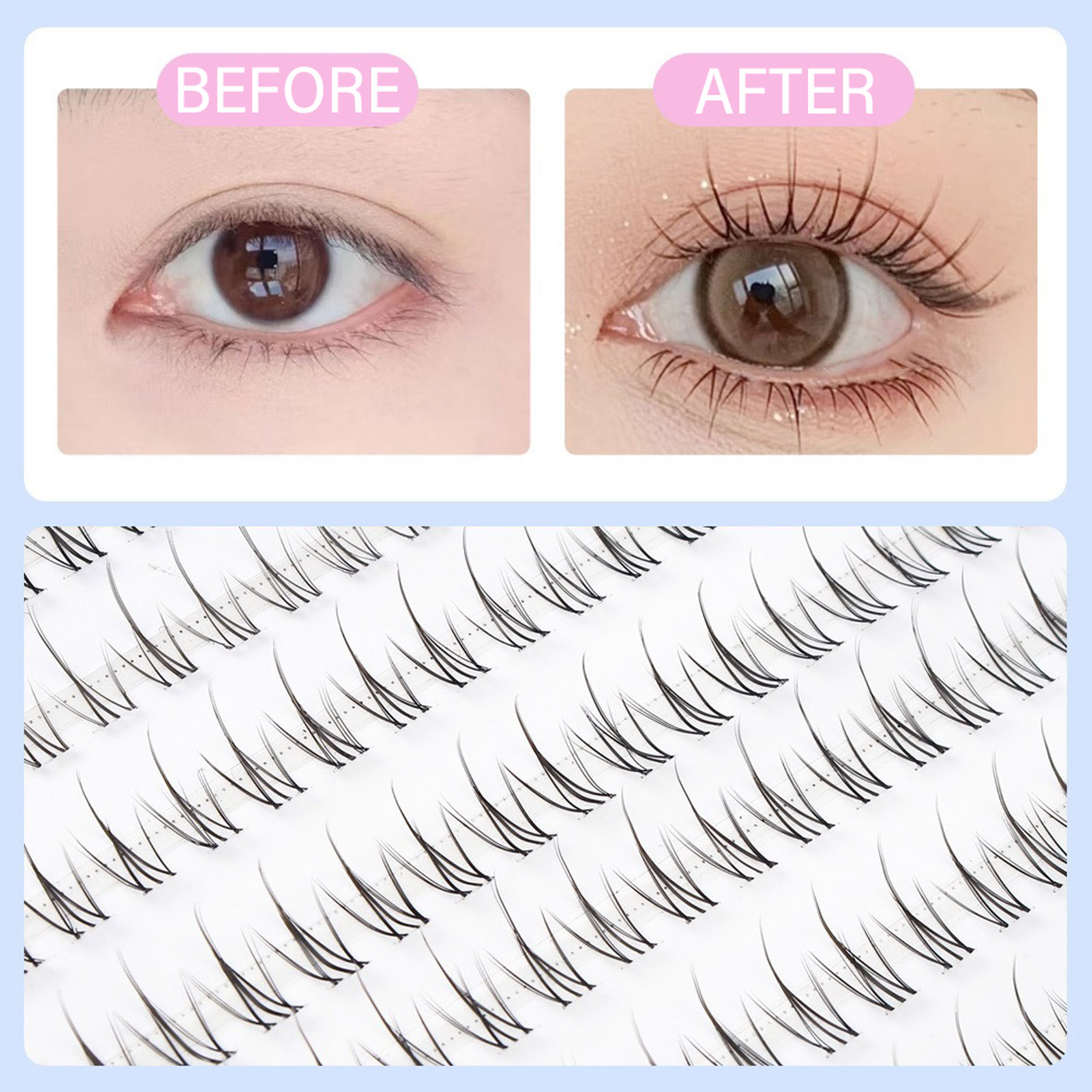 Cílios individuais finos, cíli - Eyelash Extension Korean avaliação e preço
