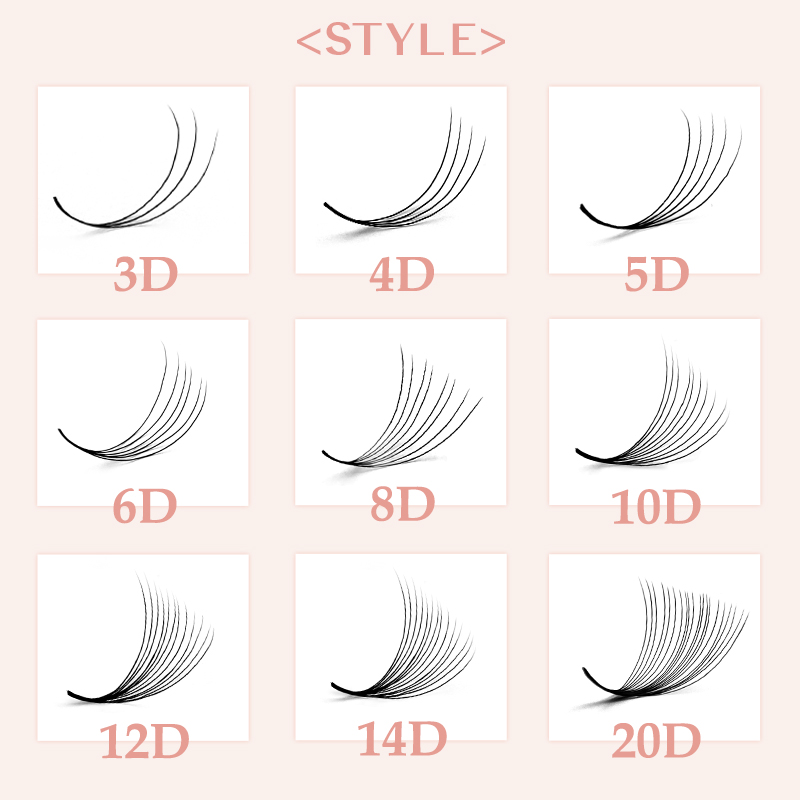800/1600 volume pré-fabricado  - Eyelash Extension Double Volume avaliação e preço