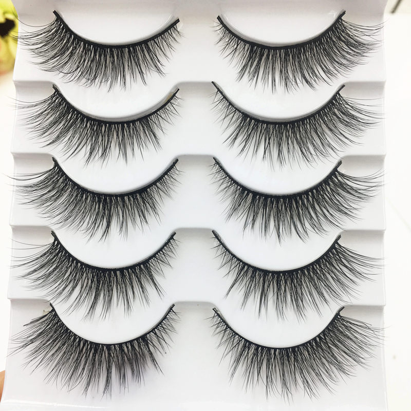 Novas 5 pares de cílios postiç - Eyelash Extension Doll Eye avaliação e preço