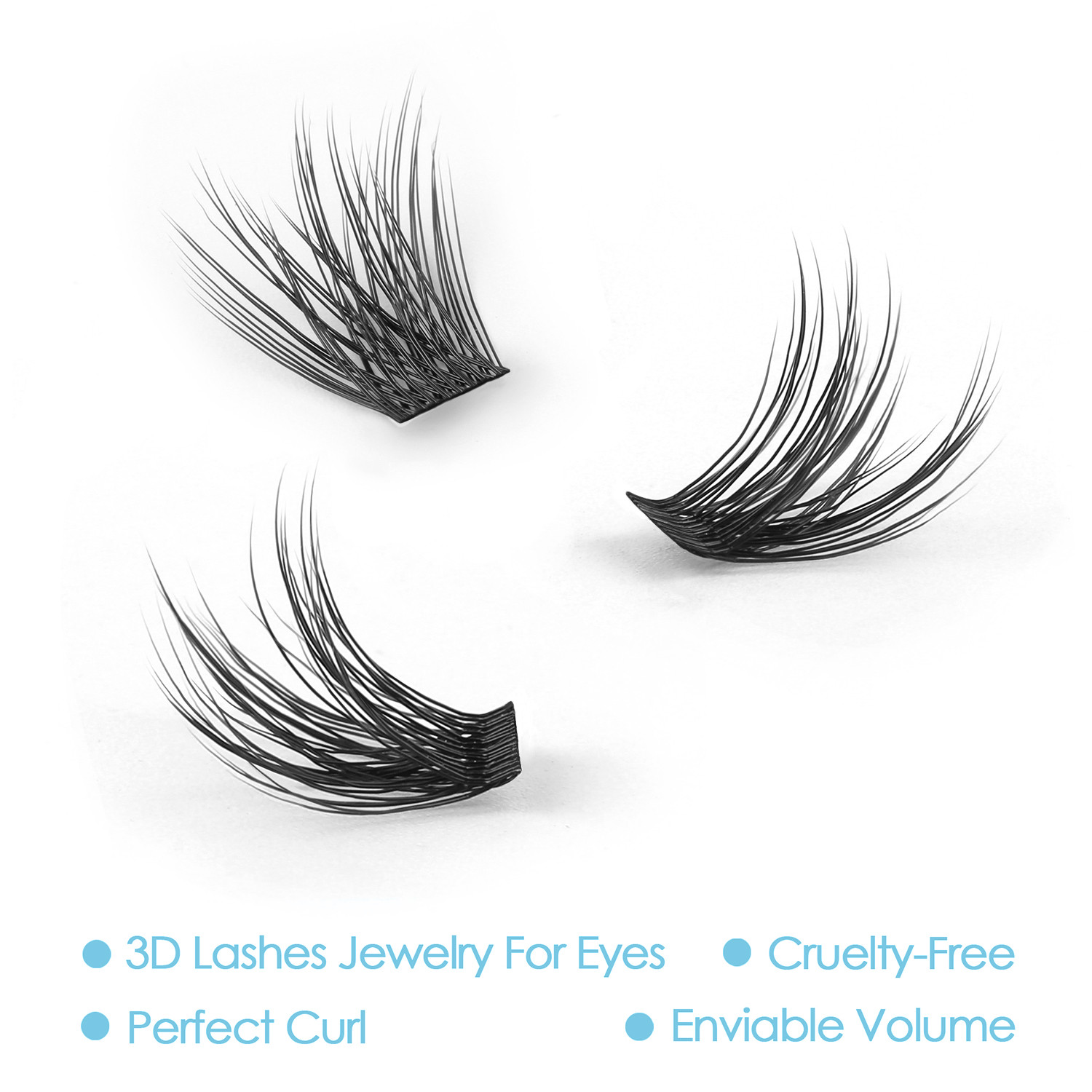 Novo Cílios Postiços Segmentad - Eyelash Extension Doll Eye avaliação e preço