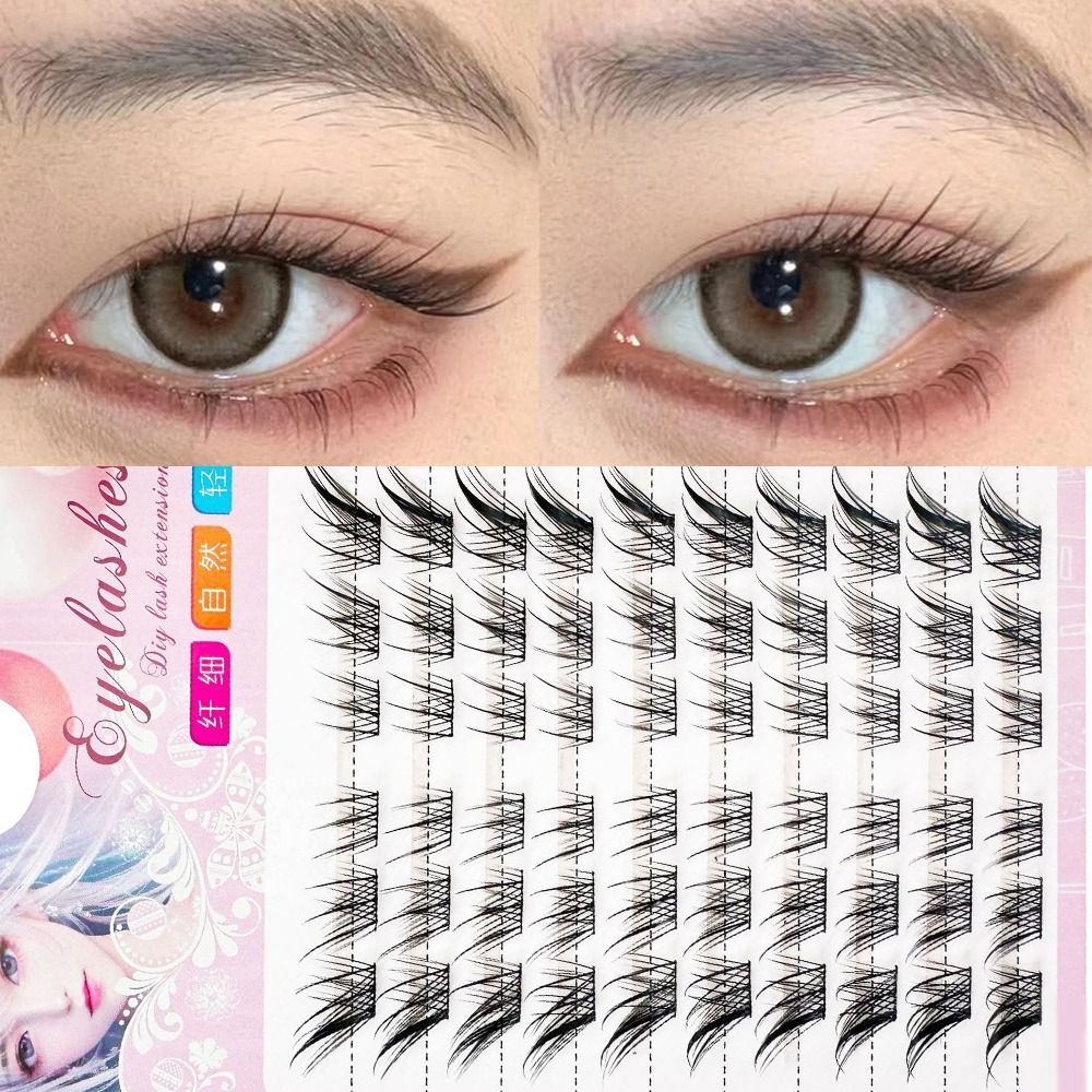 3d gato olho clusters cílios n - Eyelash Extension For Asian Eyes avaliação e preço