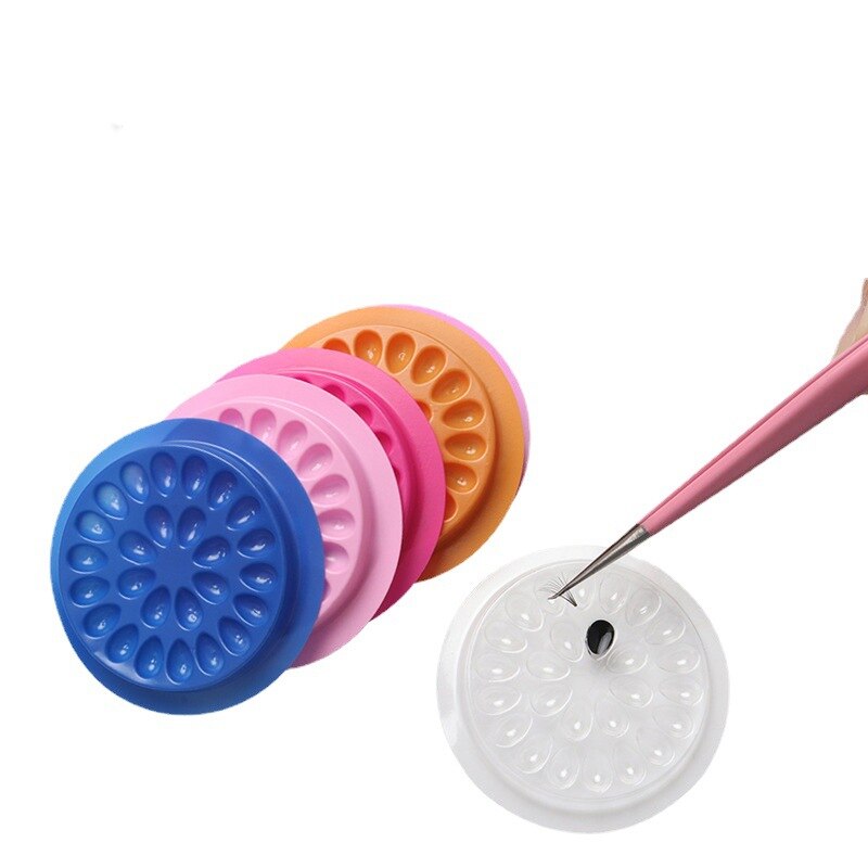 100 pçs suporte de cola de cíl - Lash Tray Organizer avaliação e preço